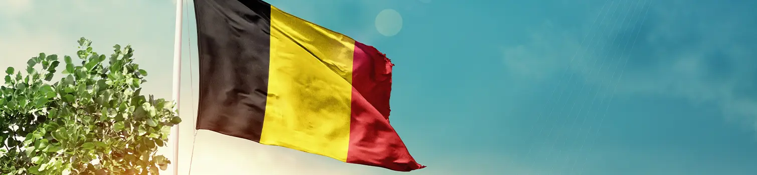 Drapeau belge symbolisant le lancement de Solution Énergie Belgique en 2012