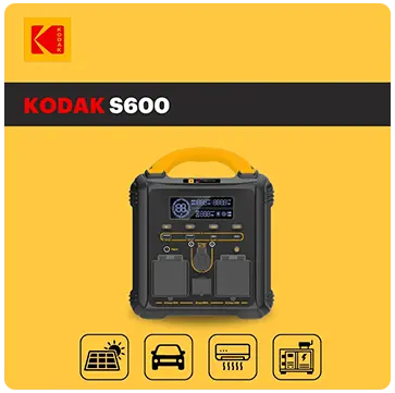 Générateur solaire Kodak® S600 — station de stockage portable 600 Wh