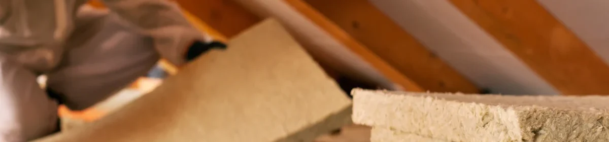Pose d'isolant thermique dans les combles d'une maison en Wallonie